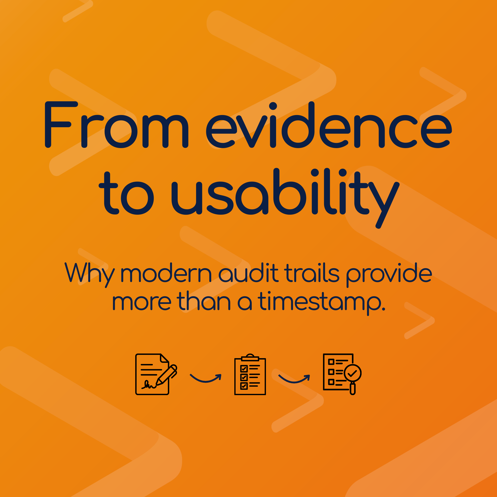From evidence to usability