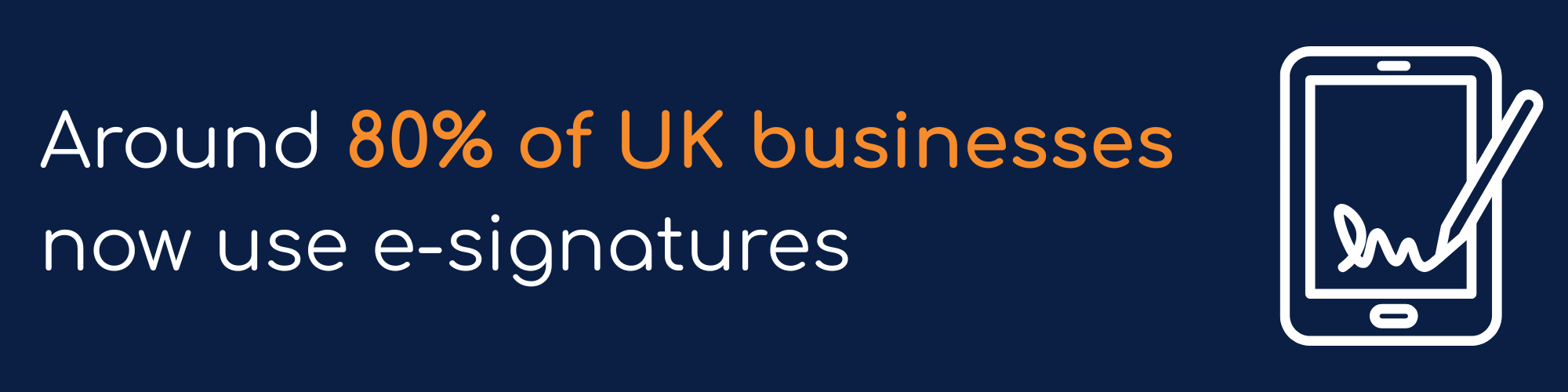 Around 80% of UK businesses now use e-signatures
